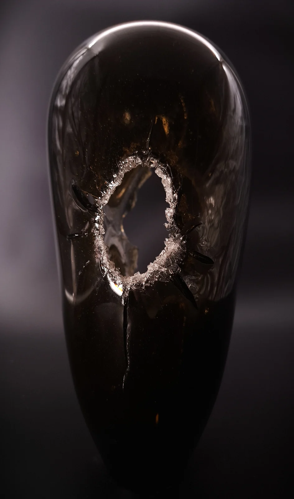 Fracture, glass sculpture